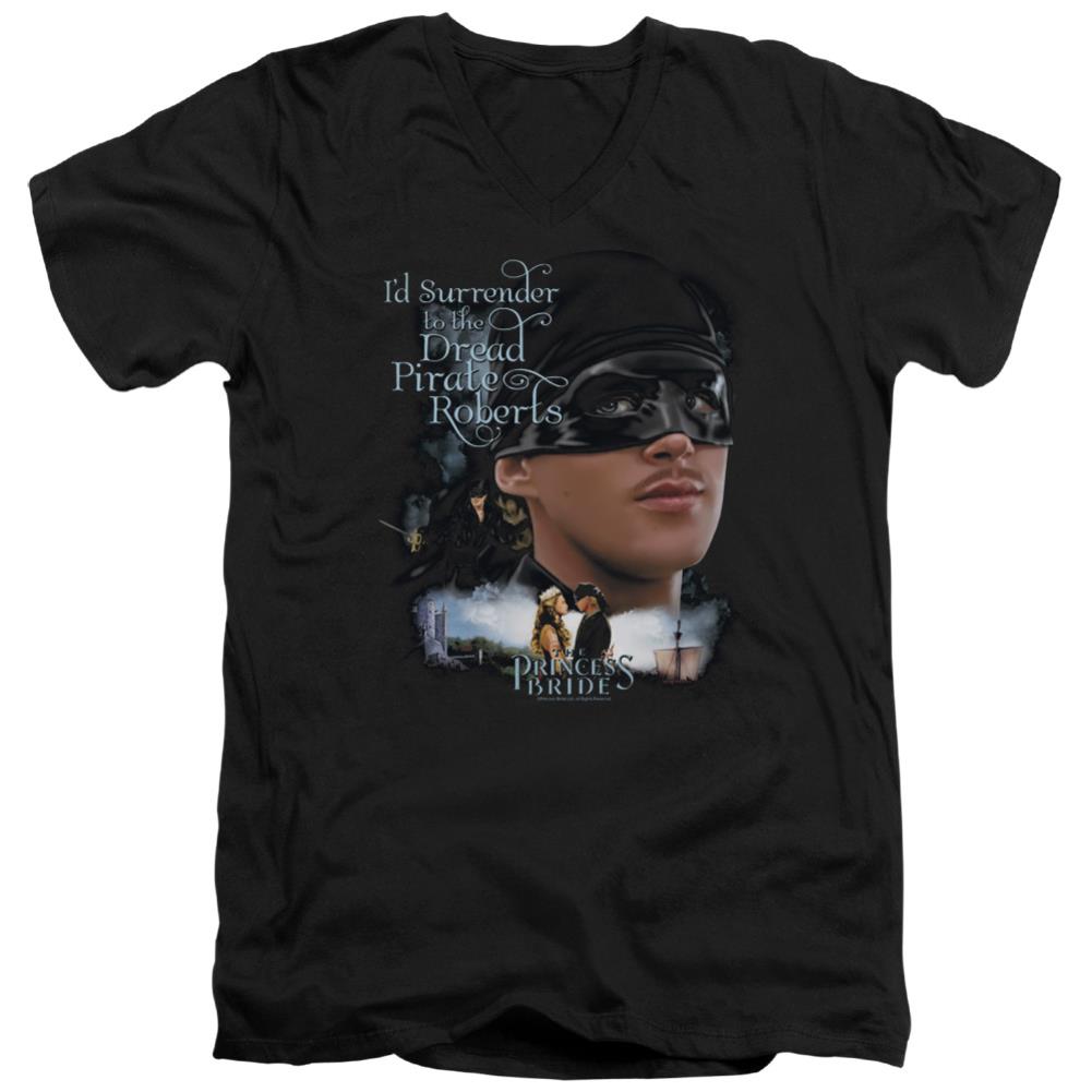 The Princess Bride Surrender Men's 30/1 Cotton Slim V-Neck T-Shirt