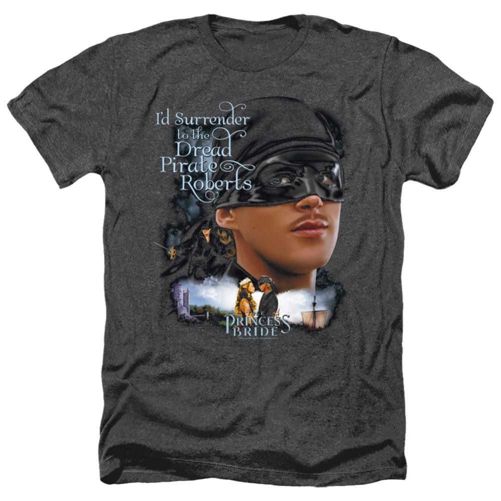The Princess Bride Surrender Men's 30/1 Heather 60 40 Poly Short-Sleeve T-Shirt