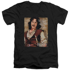 The Princess Bride Word Men's 30/1 Cotton Slim V-Neck T-Shirt