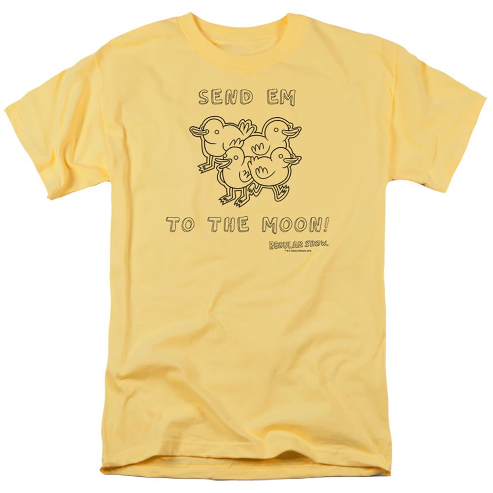 The Regular Show Baby Ducks Men's 18/1 Cotton Short-Sleeve T-Shirt
