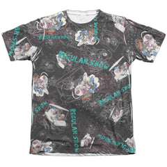 The Regular Show Golf Cart Ride Men's Regular Fit Poly Cotton Short-Sleeve T-Shirt