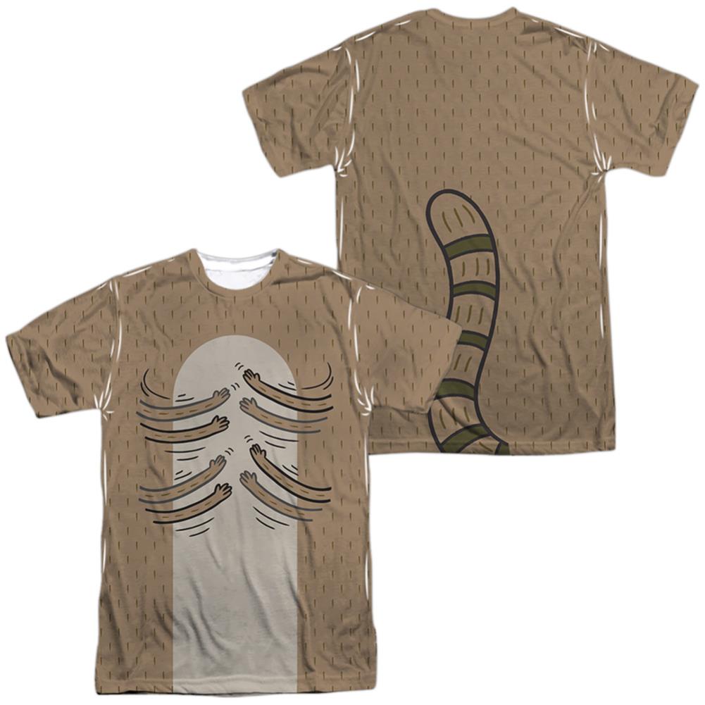 The Regular Show Hamboning (Front/Back Print) Men's Regular Fit Polyester Short-Sleeve T-Shirt