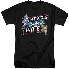 The Regular Show Haters Gonna Hate Men's 18/1 Tall Cotton Short-Sleeve T-Shirt