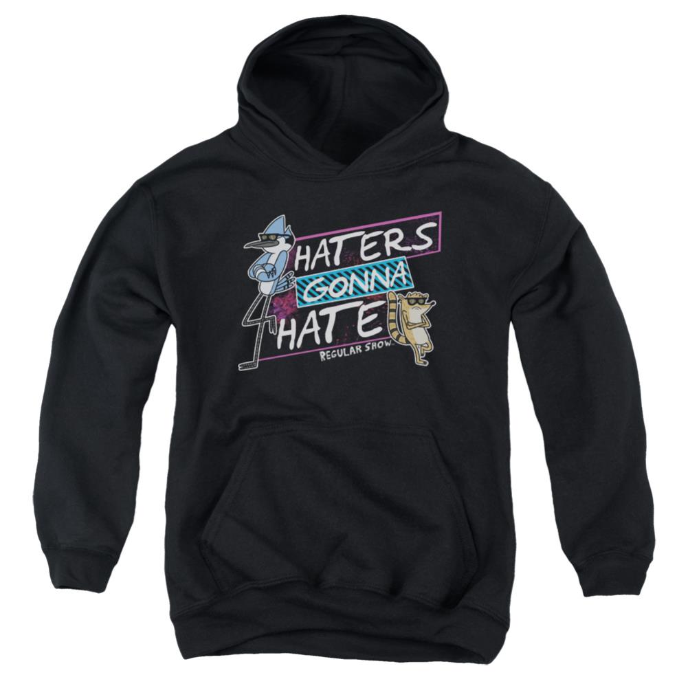 The Regular Show Haters Gonna Hate Youth Cotton Poly Pull-Over Hoodie