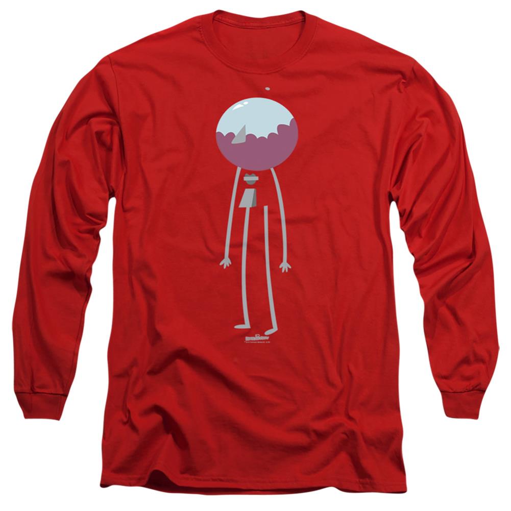 The Regular Show Minimal Benson Men's 18/1 Cotton Long-Sleeve T-Shirt