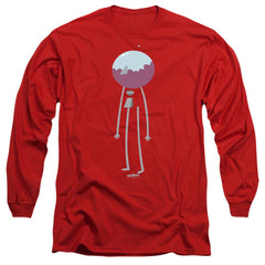 The Regular Show Minimal Benson Men's 18/1 Cotton Long-Sleeve T-Shirt