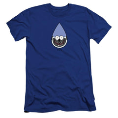 The Regular Show Mordecai Men's Ultra-Soft 30/1 Cotton Slim Short-Sleeve T-Shirt