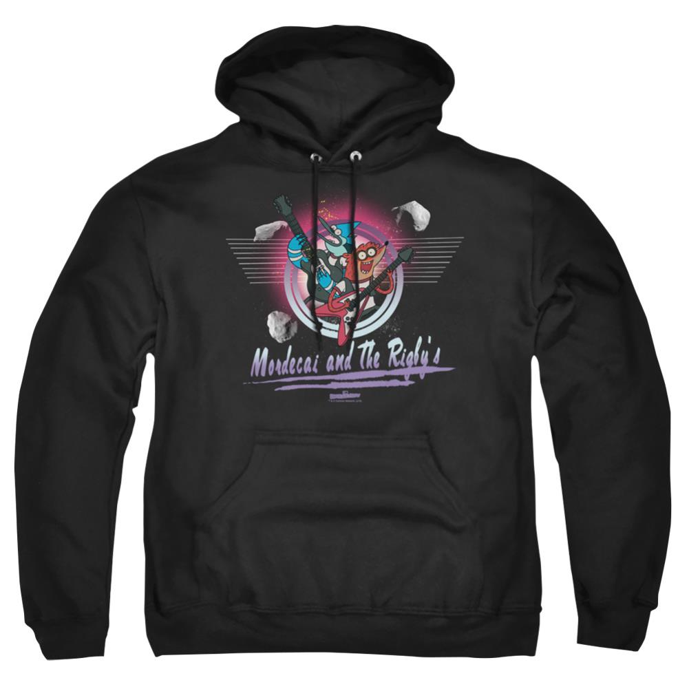 The Regular Show Mordecai & The Rigbys Men's Pull-Over 75 25 Poly Hoodie