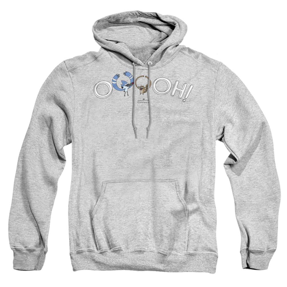 The Regular Show Ooooh Men's Pull-Over 75 25 Poly Hoodie