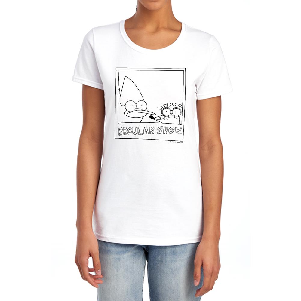 The Regular Show Poloroid Women's 18/1 Cotton Short-Sleeve T-Shirt
