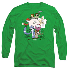 The Regular Show Regular Cast Men's 18/1 Cotton Long-Sleeve T-Shirt