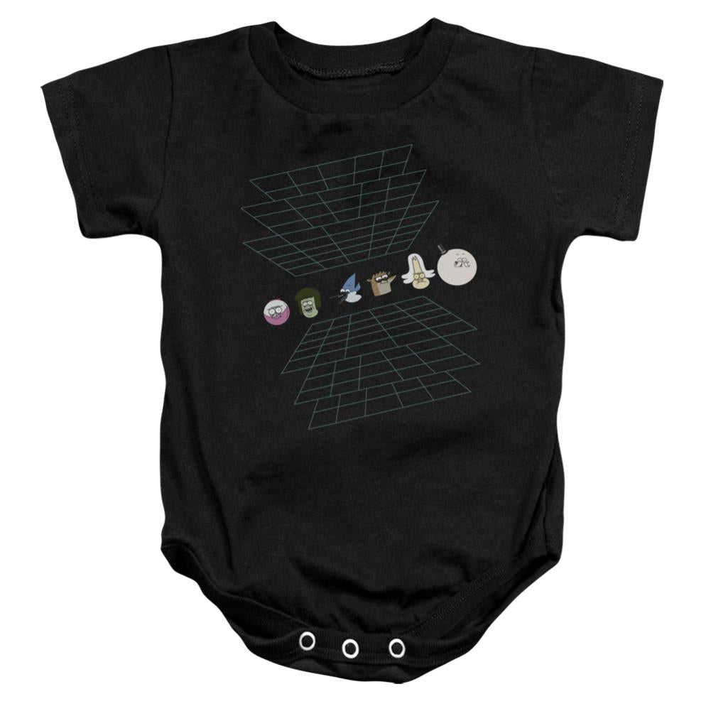 The Regular Show Regular Grid Infant's Cotton SS Snapsuit