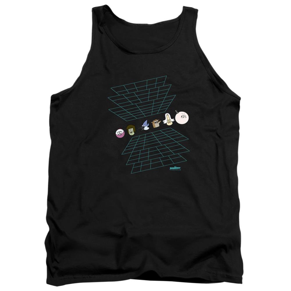 The Regular Show Regular Grid Men's 18/1 Cotton Tank Top