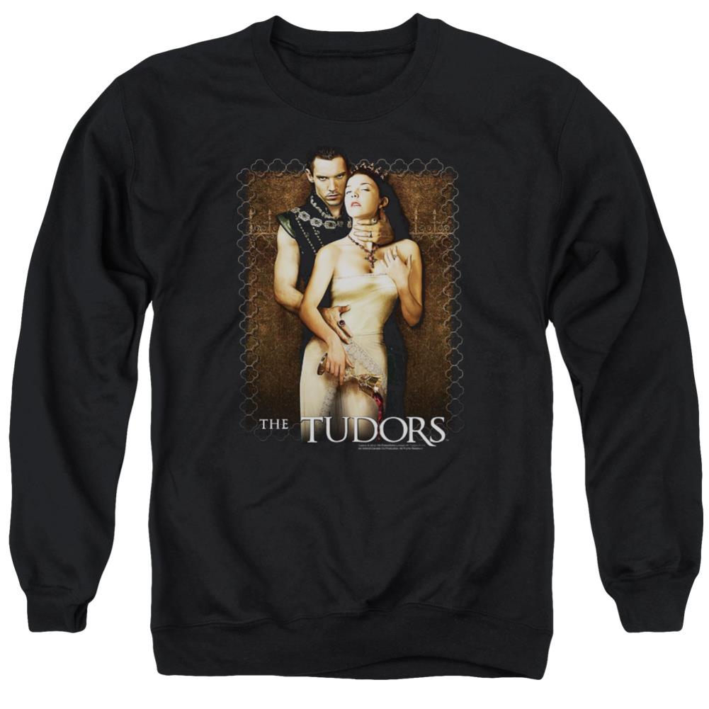 The Tudors Spilt Wine Men's Crewneck 50 50 Poly Long-Sleeve T-Shirt