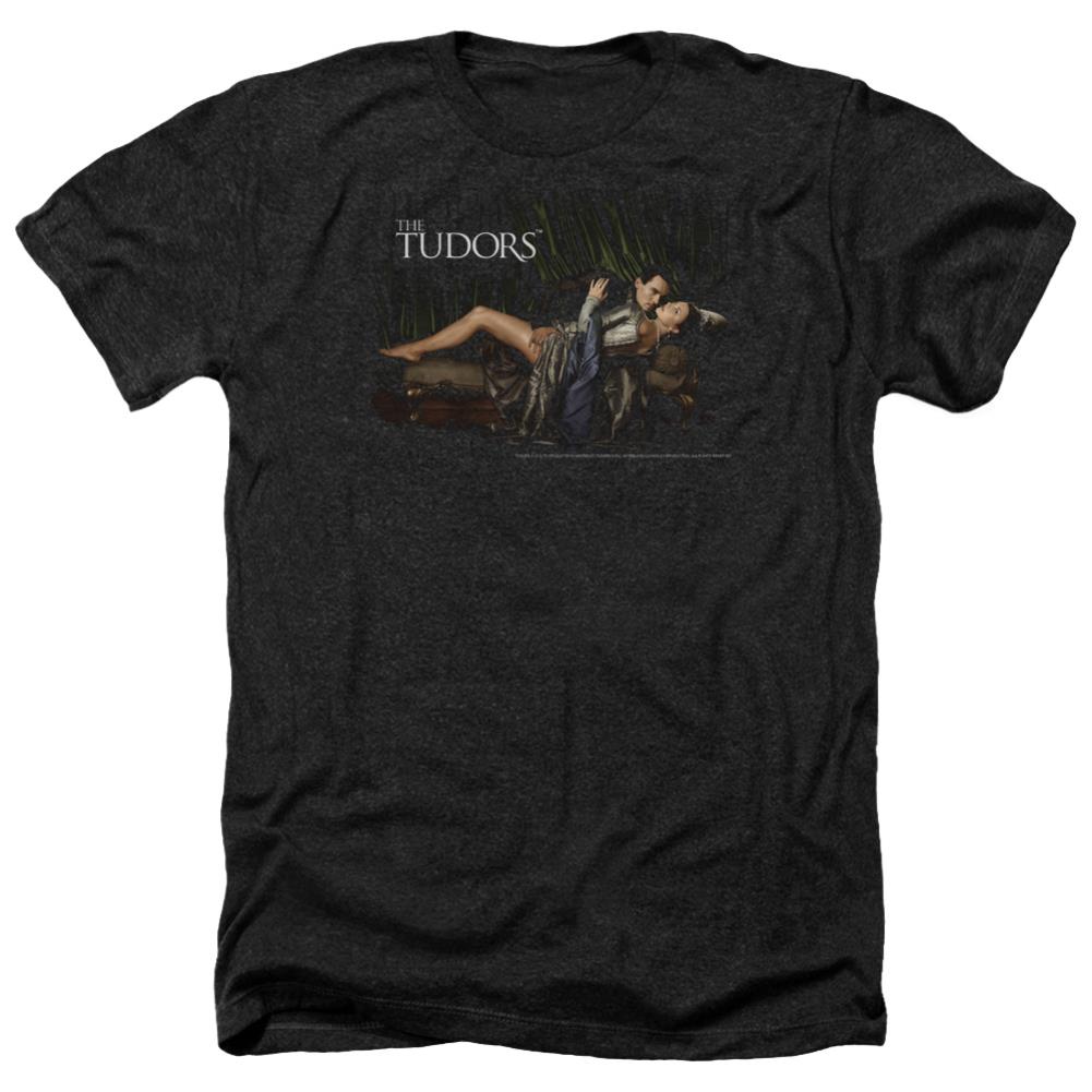 The Tudors The King And His Queen Men's 30/1 Heather 60 40 Poly Short-Sleeve T-Shirt