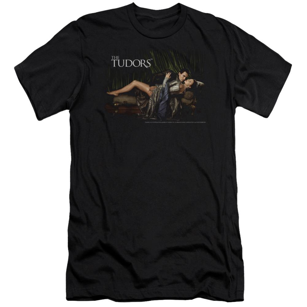 The Tudors The King And His Queen Men's Ultra-Soft 30/1 Cotton Slim Short-Sleeve T-Shirt