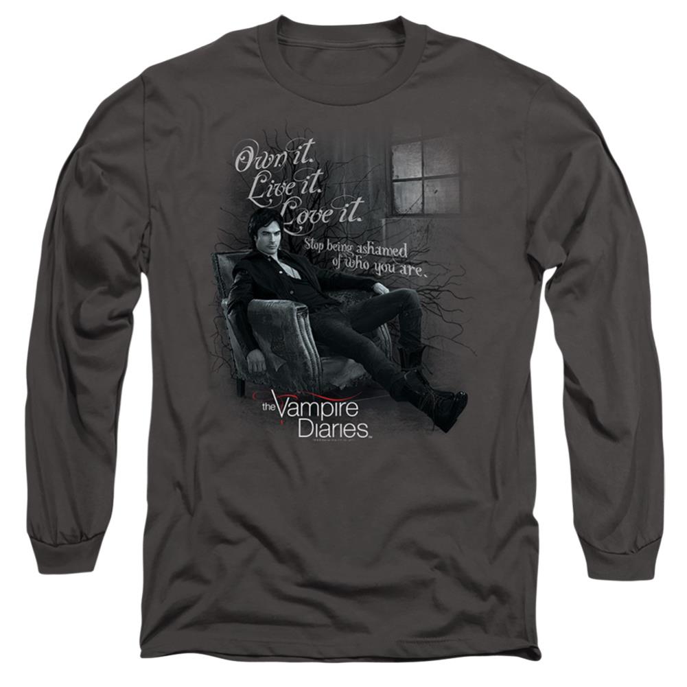 The Vampire Diaries Be Yourself Men's 18/1 Cotton Long-Sleeve T-Shirt