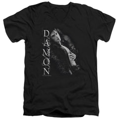 The Vampire Diaries Besides Me Men's 30/1 Cotton Slim V-Neck T-Shirt