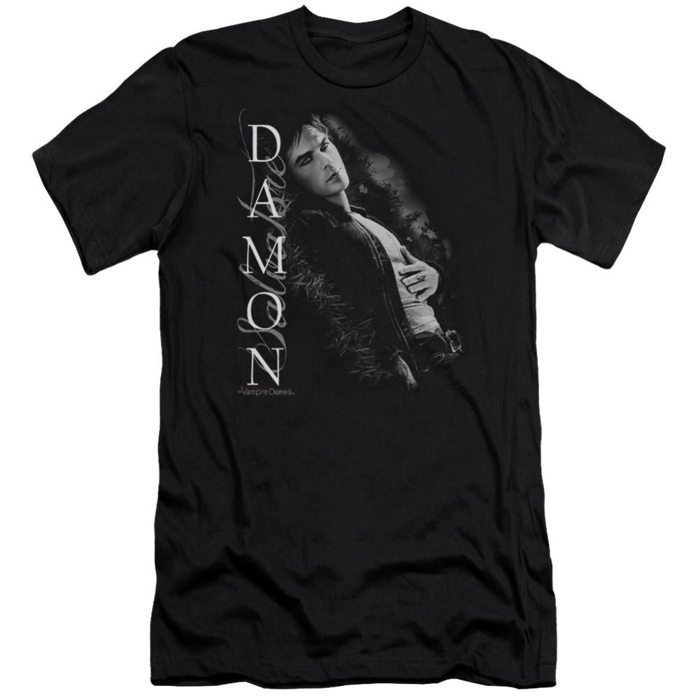 The Vampire Diaries Besides Me Men's Ultra-Soft 30/1 Cotton Slim Short-Sleeve T-Shirt