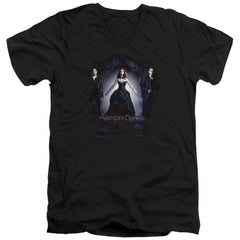 The Vampire Diaries Bring It On Men's 30/1 Cotton Slim V-Neck T-Shirt