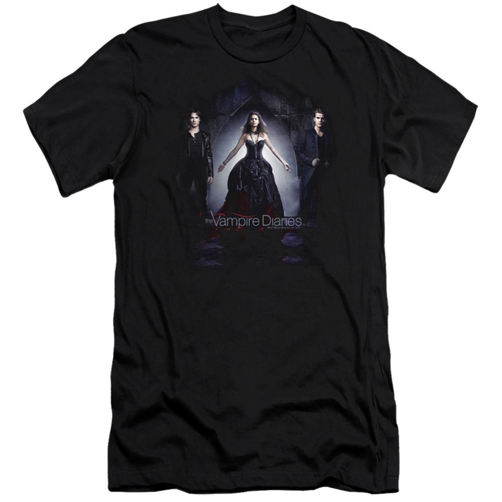 The Vampire Diaries Bring It On Men's Ultra-Soft 30/1 Cotton Slim Short-Sleeve T-Shirt