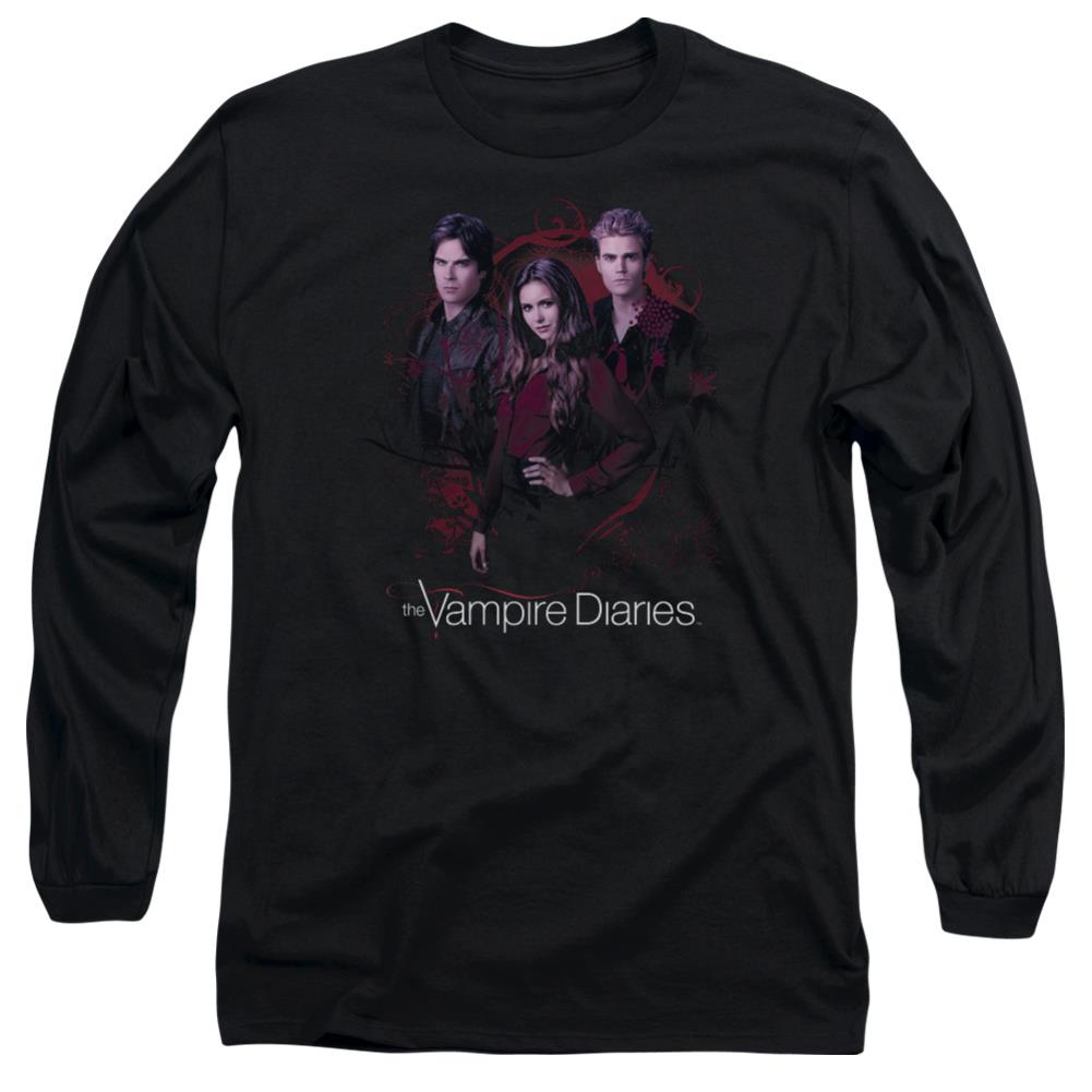 The Vampire Diaries Company Of Three Men's 18/1 Cotton Long-Sleeve T-Shirt