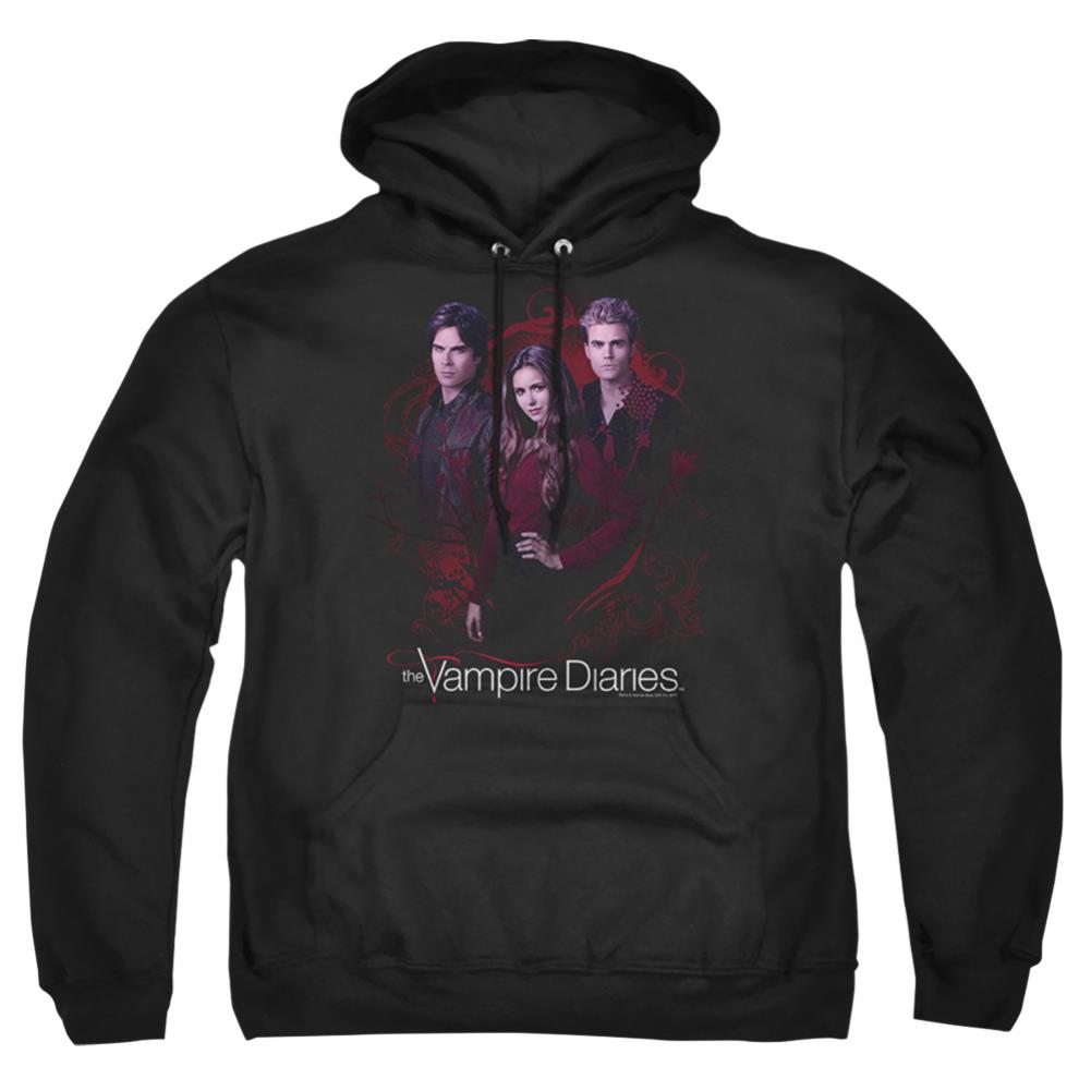 The Vampire Diaries Company Of Three Men's Pull-Over 75 25 Poly Hoodie