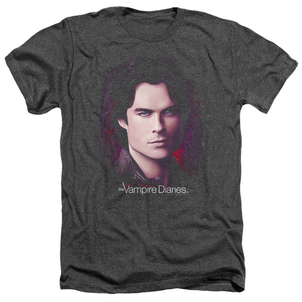 The Vampire Diaries Compelling Men's 30/1 Heather 60 40 Poly Short-Sleeve T-Shirt