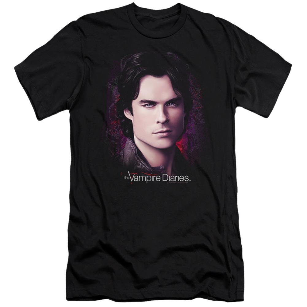 The Vampire Diaries Compelling Men's Ultra-Soft 30/1 Cotton Slim Short-Sleeve T-Shirt