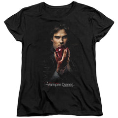 The Vampire Diaries Damon Fruit Women's 18/1 Cotton Short-Sleeve T-Shirt