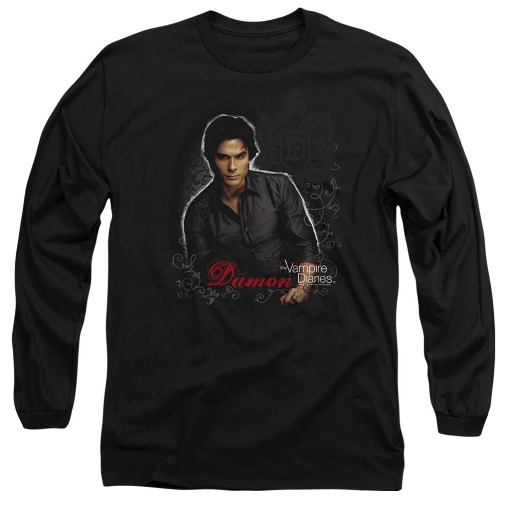 The Vampire Diaries Damon Men's 18/1 Cotton Long-Sleeve T-Shirt