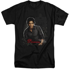 The Vampire Diaries Damon Men's 18/1 Tall Cotton Short-Sleeve T-Shirt