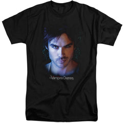 The Vampire Diaries Damon Men's 18/1 Tall Cotton Short-Sleeve T-Shirt