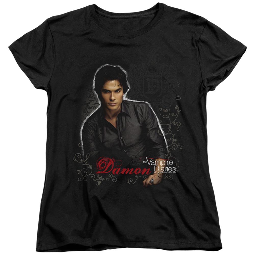 The Vampire Diaries Damon Women's 18/1 Cotton Short-Sleeve T-Shirt