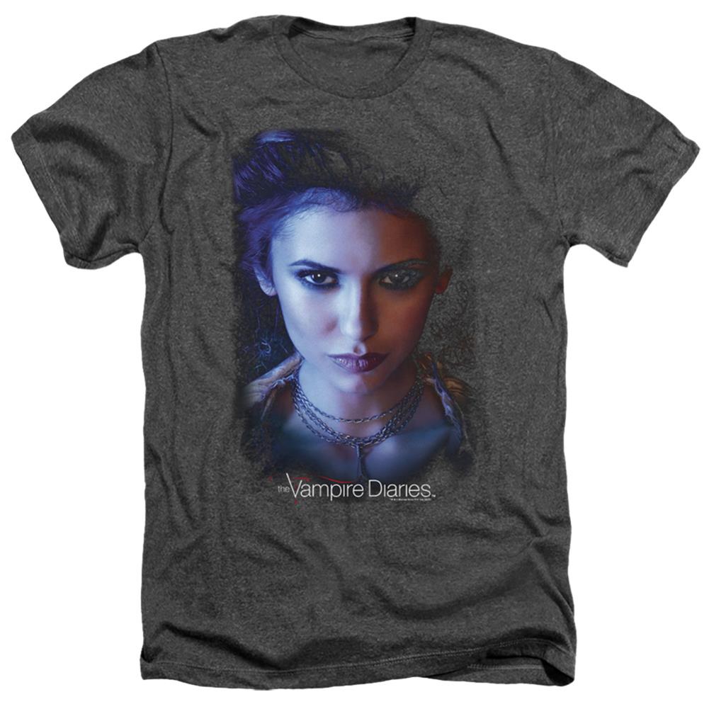 The Vampire Diaries Elena Men's 30/1 Heather 60 40 Poly Short-Sleeve T-Shirt