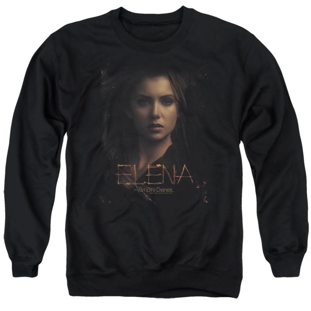 The Vampire Diaries Elena Men's Crewneck 50 50 Poly Long-Sleeve T-Shirt
