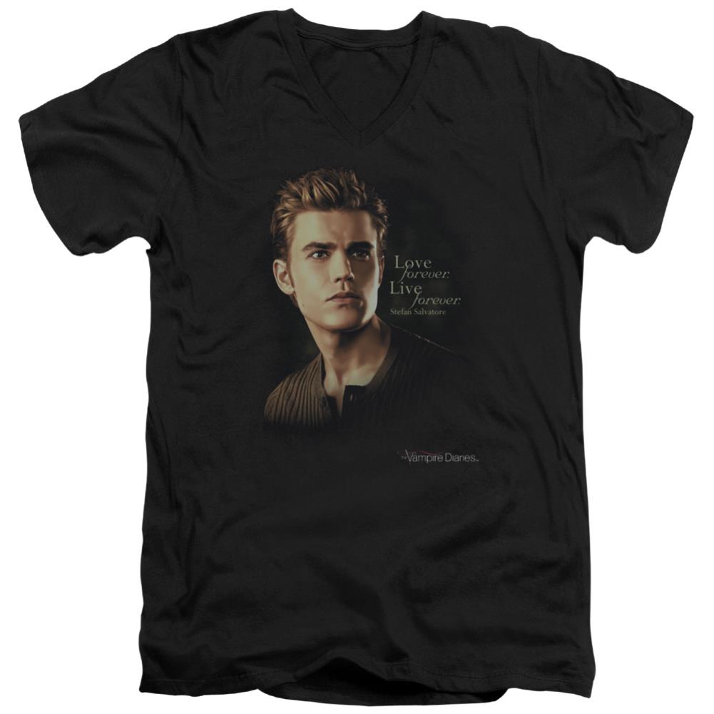 The Vampire Diaries Forever Men's 30/1 Cotton Slim V-Neck T-Shirt
