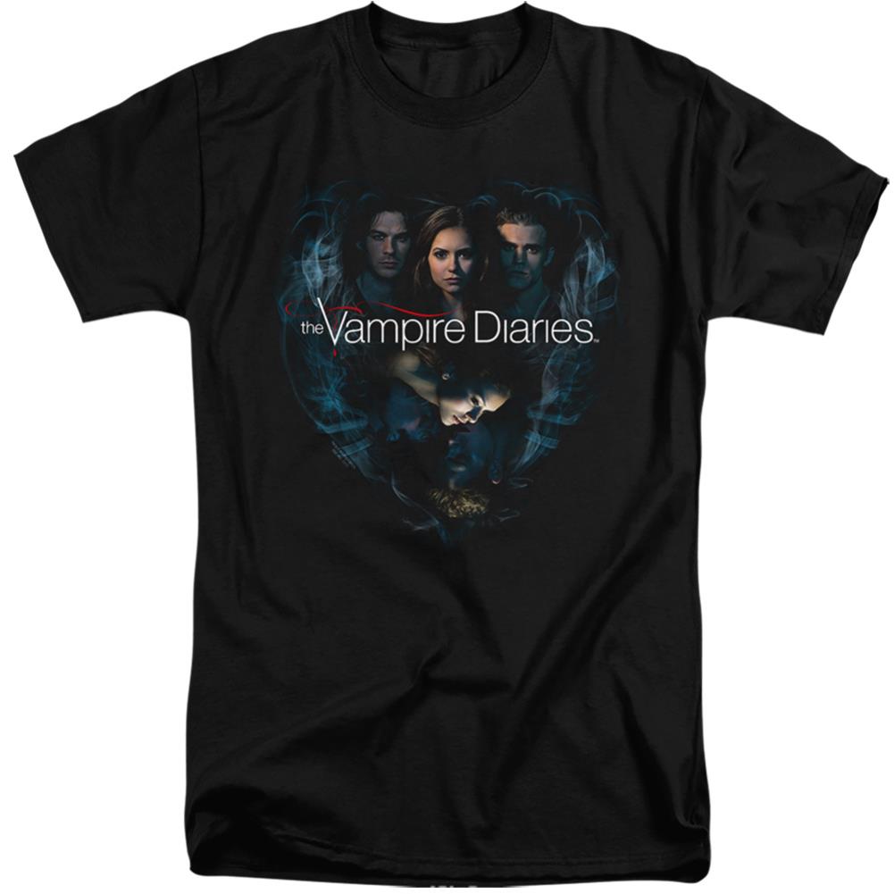 The Vampire Diaries Hearts Desire Men's 18/1 Tall Cotton Short-Sleeve T-Shirt