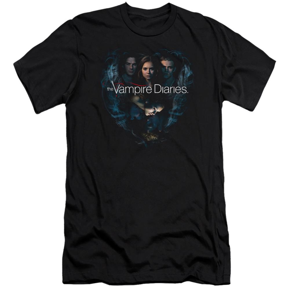 The Vampire Diaries Hearts Desire Men's Ultra-Soft 30/1 Cotton Slim Short-Sleeve T-Shirt