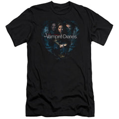 The Vampire Diaries Hearts Desire Men's Ultra-Soft 30/1 Cotton Slim Short-Sleeve T-Shirt