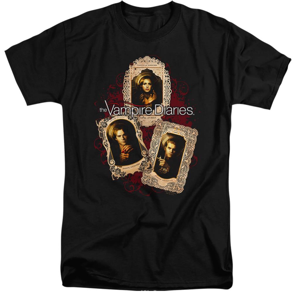 The Vampire Diaries Holy Cards Men's 18/1 Tall Cotton Short-Sleeve T-Shirt