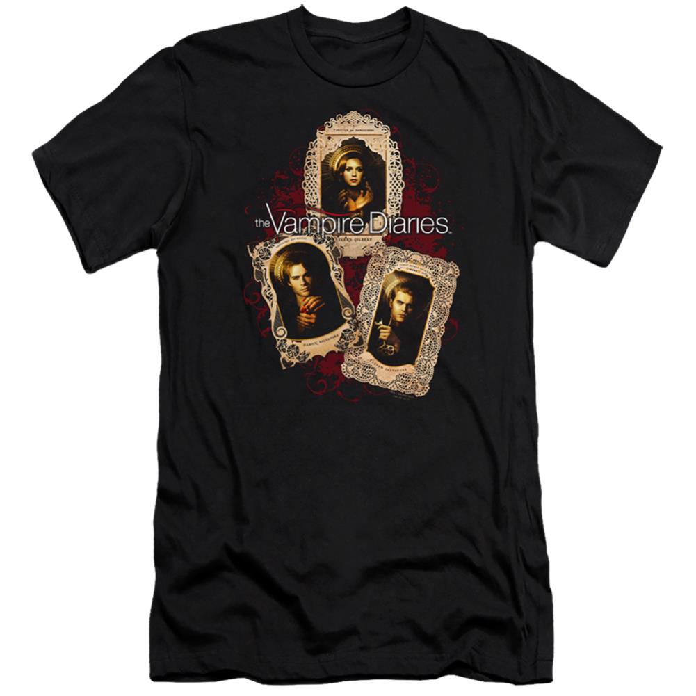 The Vampire Diaries Holy Cards Men's Ultra-Soft 30/1 Cotton Slim Short-Sleeve T-Shirt
