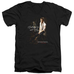 The Vampire Diaries I Used To Care Men's 30/1 Cotton Slim V-Neck T-Shirt