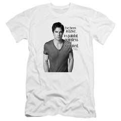 The Vampire Diaries In Love Men's Ultra-Soft 30/1 Cotton Slim Short-Sleeve T-Shirt