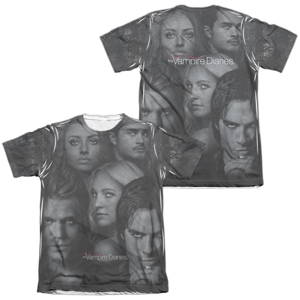 The Vampire Diaries In The Woods (Front/Back Print) Men's Regular Fit Poly Cotton Short-Sleeve T-Shirt