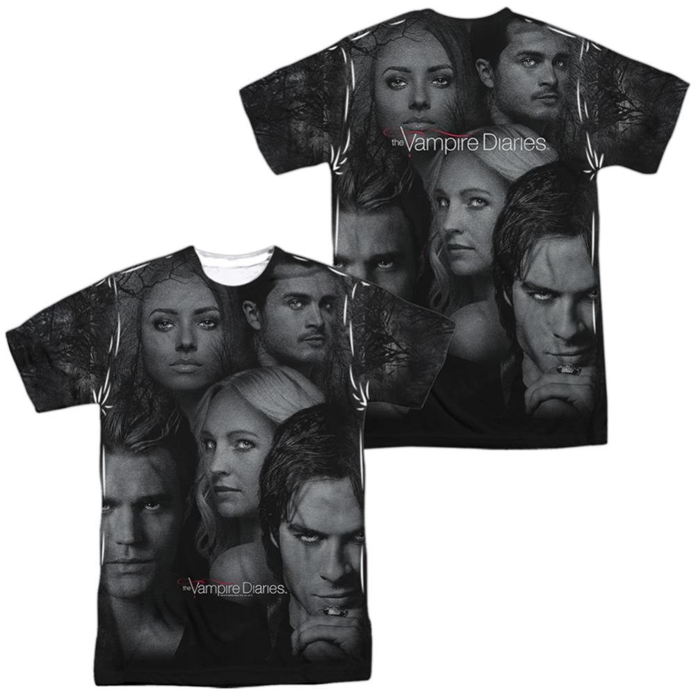 The Vampire Diaries In The Woods (Front/Back Print) Men's Regular Fit Polyester Short-Sleeve T-Shirt