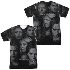 The Vampire Diaries In The Woods (Front/Back Print) Men's Regular Fit Polyester Short-Sleeve T-Shirt