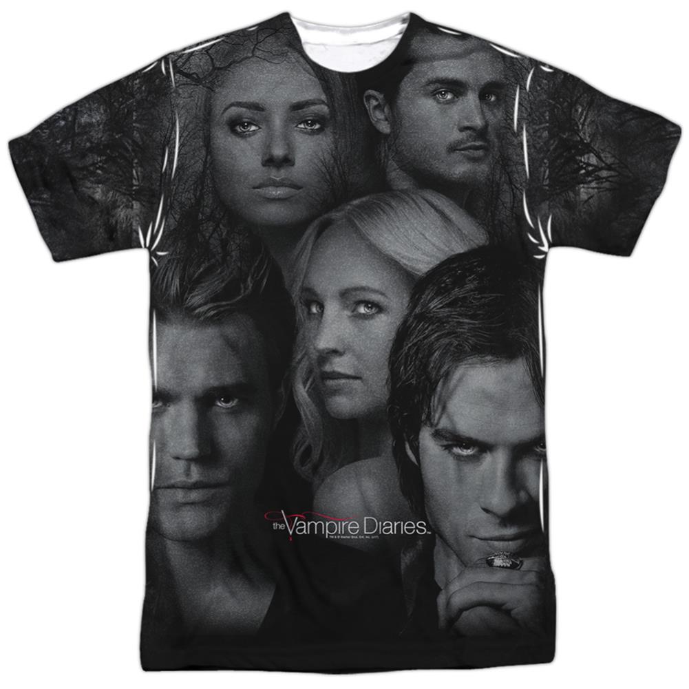 The Vampire Diaries In The Woods Men's Regular Fit Polyester Short-Sleeve T-Shirt