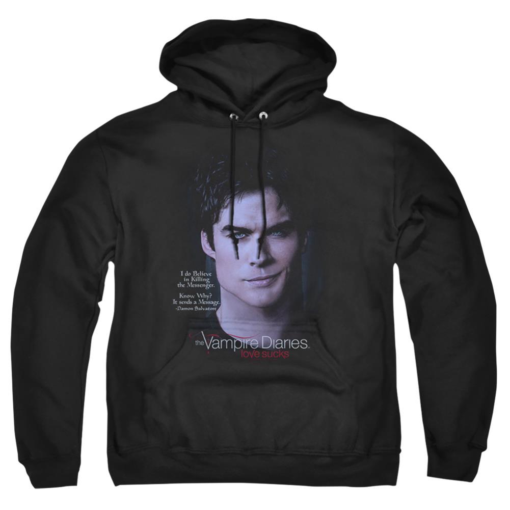 The Vampire Diaries Messanger Men's Pull-Over 75 25 Poly Hoodie
