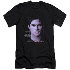 The Vampire Diaries Messanger Men's Ultra-Soft 30/1 Cotton Slim Short-Sleeve T-Shirt
